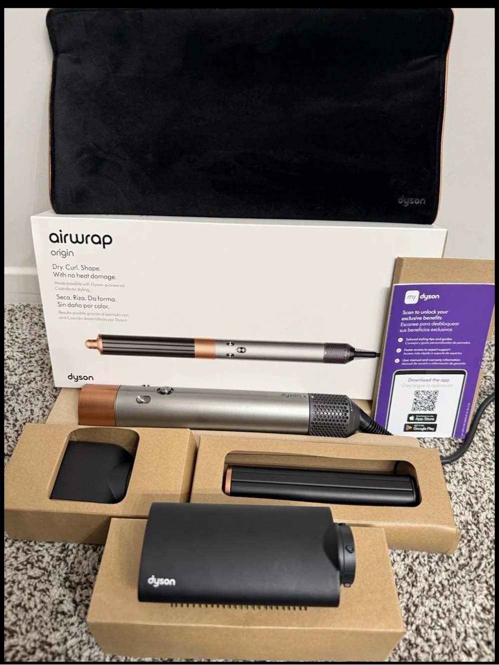 Dyson Airwrap Origin Styler - Silver & Copper Accents